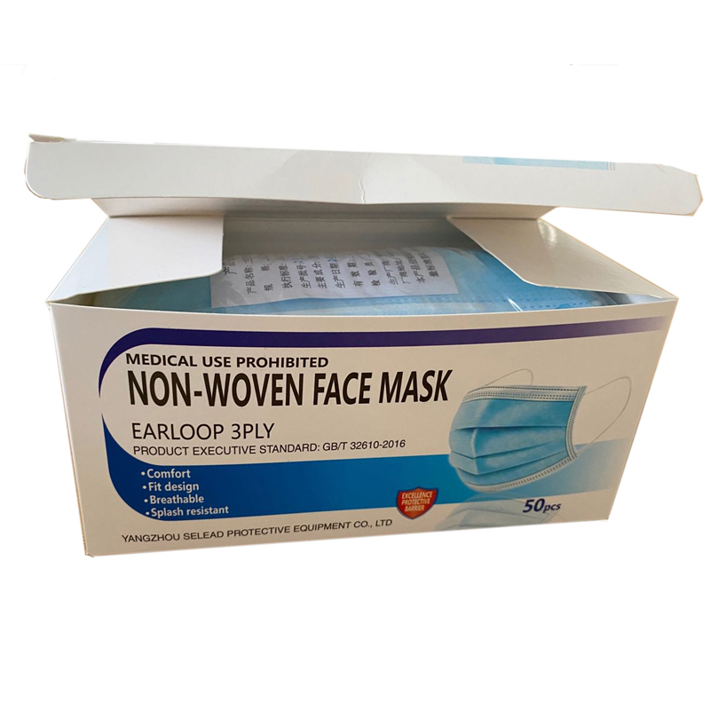 Velkoobchod Disposable Protective 3ply Módní obličejová maska