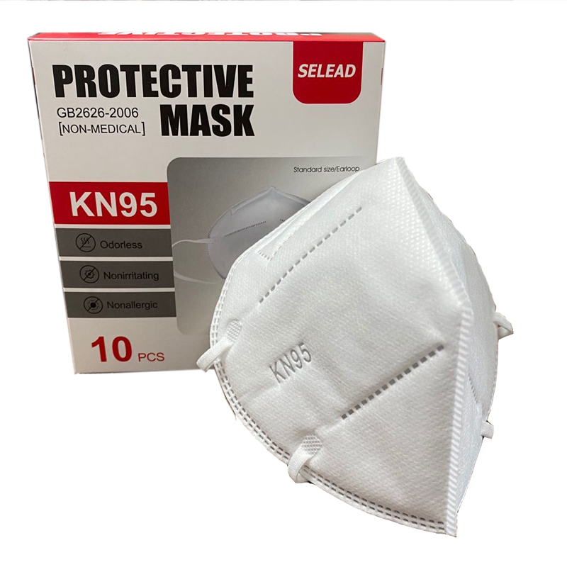 Likvidace 5 Ochranné jednotky Non-woven Anti Dust KN95 Obličejová maska